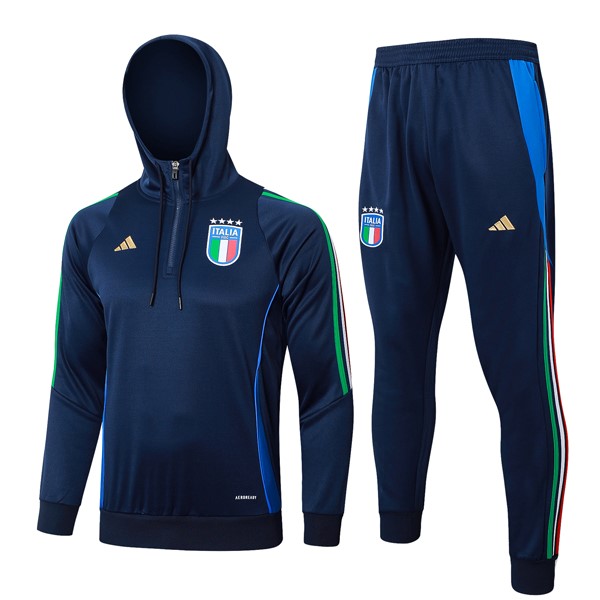 Sudadera Con Capucha Italia 2024-25 Azul 3